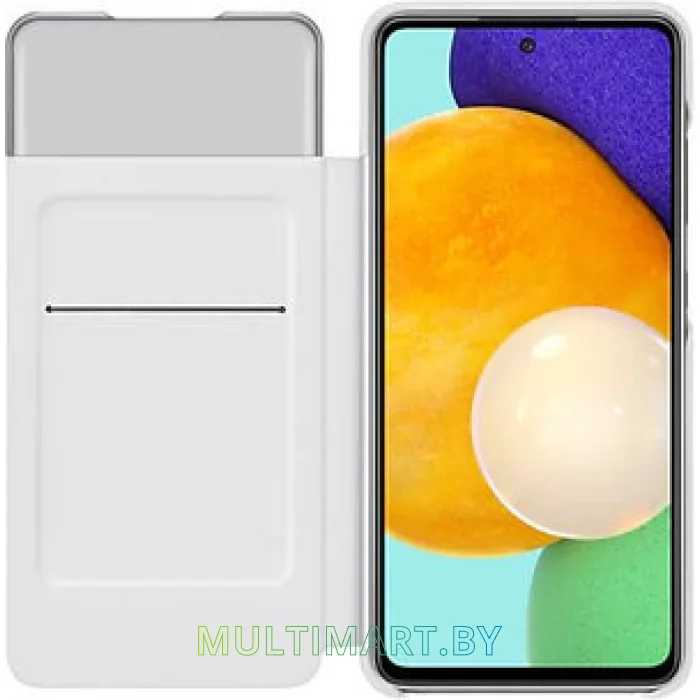 Чехол Samsung S View Wallet Cover для Samsung Galaxy A52 (белый)